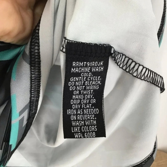 Rock & Roll Denim Men’s Turquoise Aztec Print Performance Quarter Zip - Picture 6 of 7